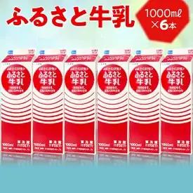 ふるさと牛乳1L 6本セット _DT08 ｜ 牛乳