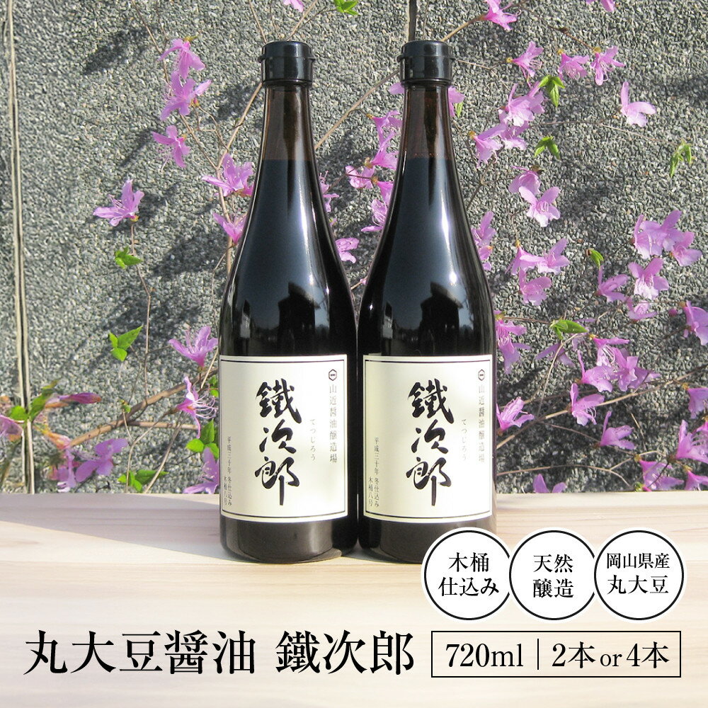 丸大豆醤油　鐵次郎　2本セット（1本720ml）　【調味料 醤油 濃口】