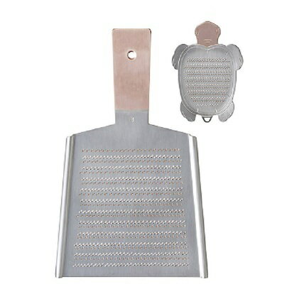 【ふるさと納税】純銅おろし金・3番片面と亀型セット・スクレーパー付き　雑貨・日用品