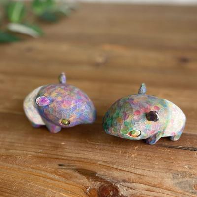 ふるさと納税 糸島市 マレーバク 木彫りの置物 1点 糸島市 / しろくも工房【いとしまごころ】 [AEO010] |  | 01