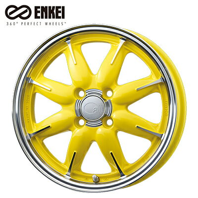 【ふるさと納税】雑貨 ENKEI 15インチ 4本 アルミホイール all one Lemon Yellow 軽自動車用 日用品 静岡県浜松市