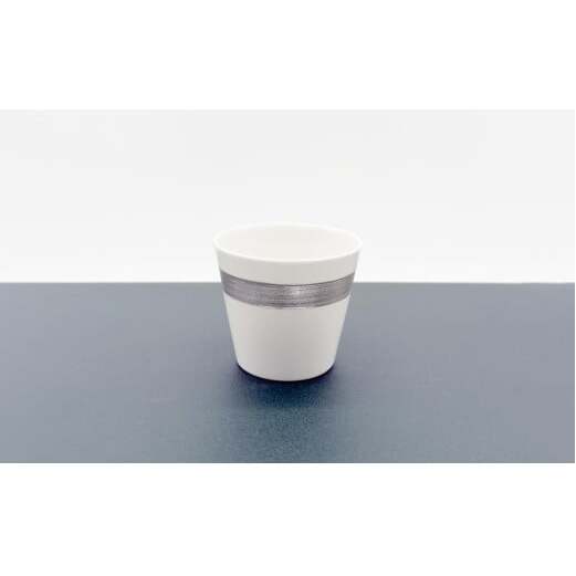 有田焼 輝くシリーズ スタイリッシュ！ 3点セット プラチナ【上福窯】食器 器 うつわ 酒器 フリーカップ マグカップ ぐい呑み 和モダン 3点 セット 50000円 A50-318_イメージ2