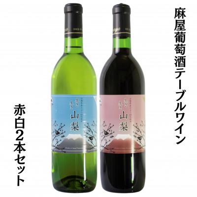 ふるさと納税 甲州市 麻屋葡萄酒テーブルワイン赤白2本セット　B-696