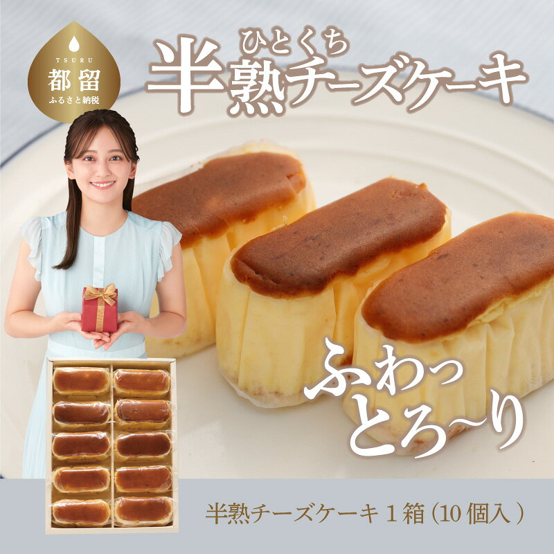 【ふるさと納税】毎年定番人気！！半熟チーズケーキ1箱（10個入り）【ならや】｜スイーツ ケーキ お菓子 洋菓子 送料無料 プレゼント 贈り物 ギフト チーズ お取り寄せスイーツ スイーツギフト 無添加 naraya