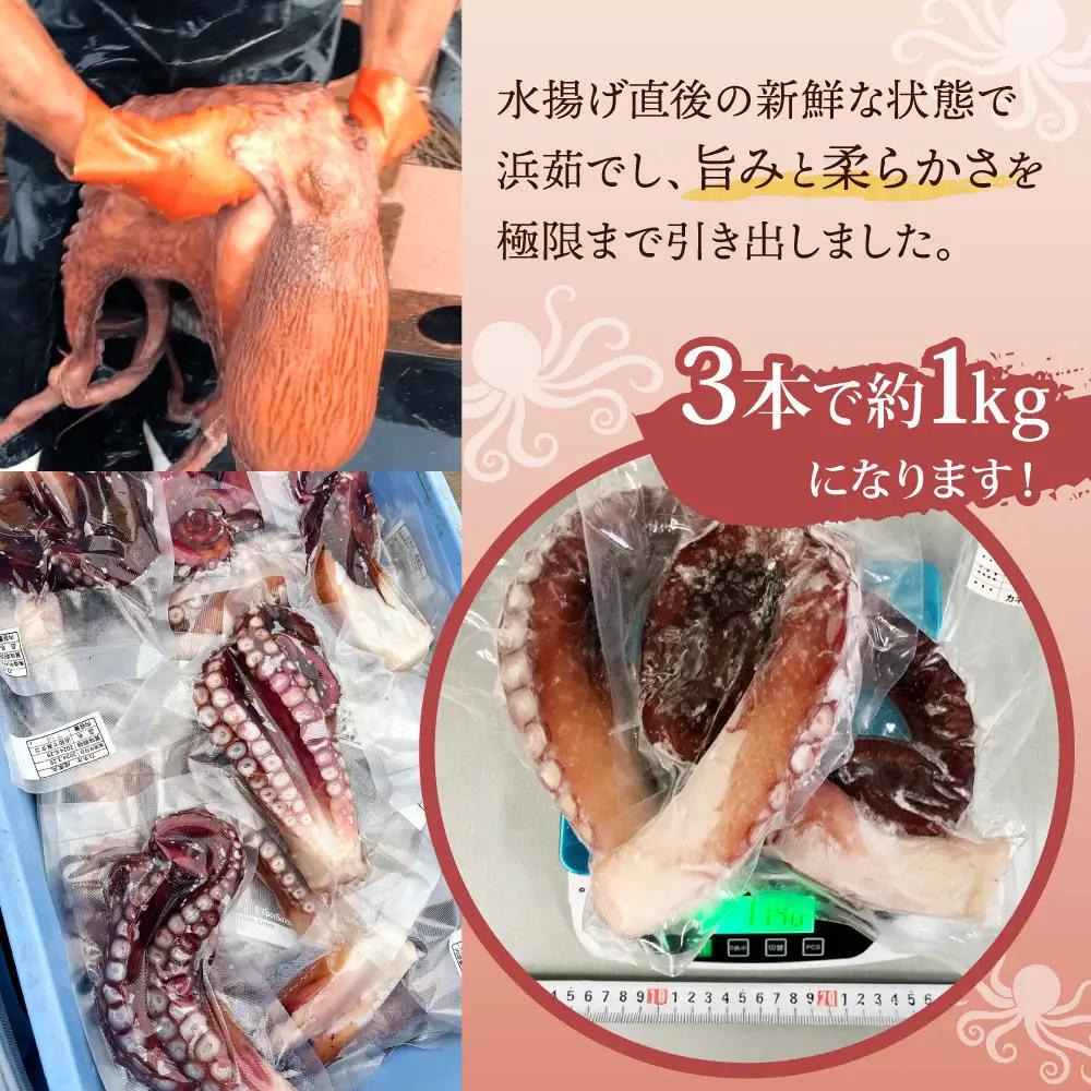 【北海道産】浜ゆでタコ足 200g×5袋 タコ