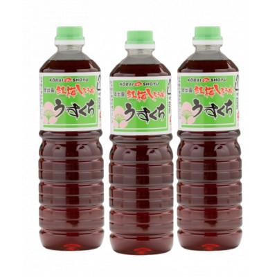 ふるさと納税 雲南市 【紅梅しょうゆ】創業190年以上続く醤油店のうすくち醤油　1000ml×3本セット |  | 03