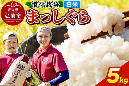 まっしぐら 5kg ［白米］ 慣行栽培 青森県産 令和7年産