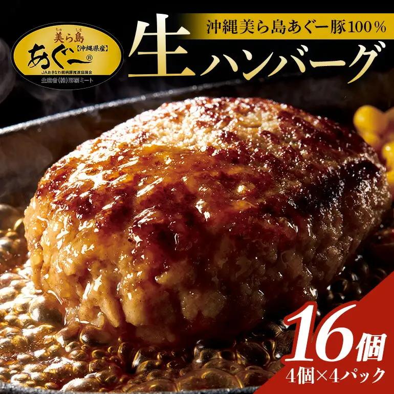 ハンバーグ 16個 セット あぐー 豚肉 61-4