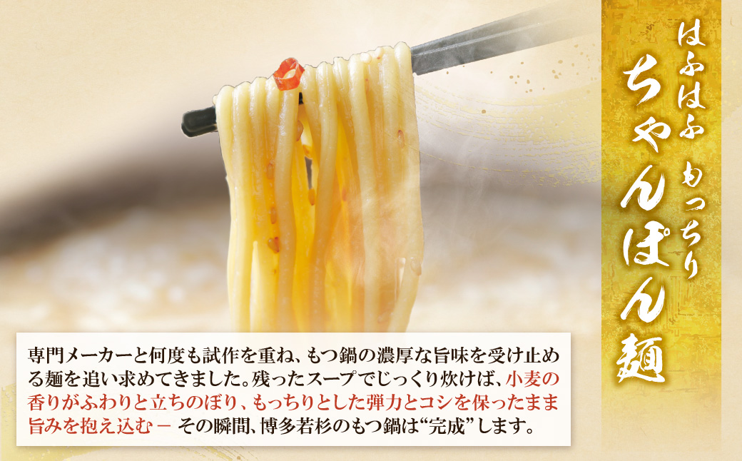 博多若杉 牛もつ鍋(4～5人前)醤油味