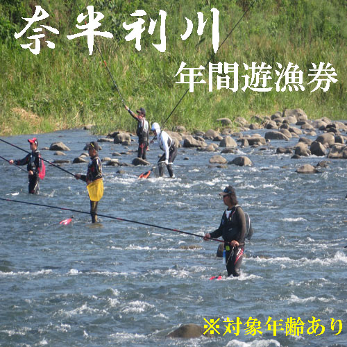 107009　奈半利川　年間遊漁券(対象年齢:18歳以上70歳未満)