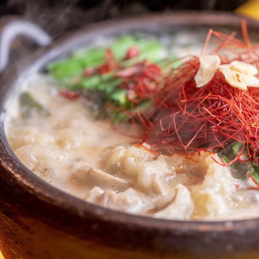 ＜幸福亭＞「京もつ鍋」セット（白味噌味）2人前ｘ4回分