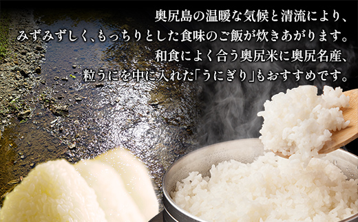 奥尻産米「ふっくりんこ」15kg入り（定期便 全６回） OKUI005