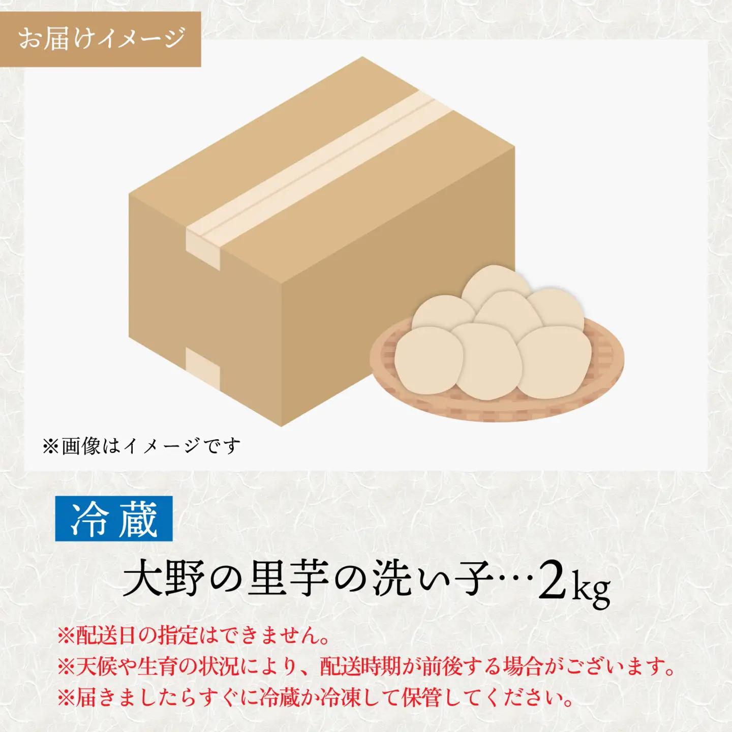 【先行予約】【11月発送】越前大野の里芋の洗い子【冷蔵】2kg｜ 里芋 