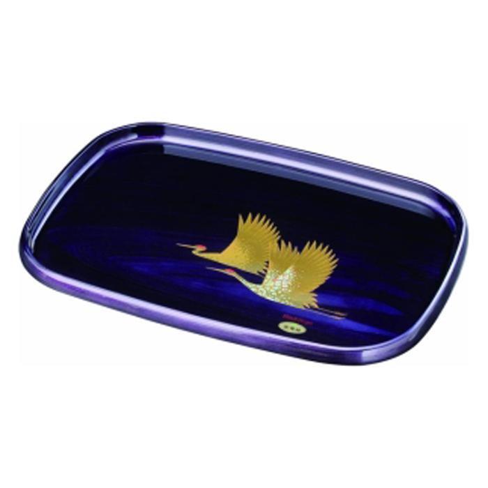 【ふるさと納税】長手盆 PC 42cm 紫雲杢 雅鶴【YG416】 | クラフト 民芸 人気 おすすめ 送料無料