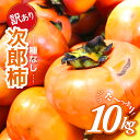 【ふるさと納税】訳あり 10kg 次郎柿 たねなし 柿 かき フルーツ 家庭用 訳あり 規格外 わけあり 不揃い ふぞろい 種なし 三重県 多気町 GF-09