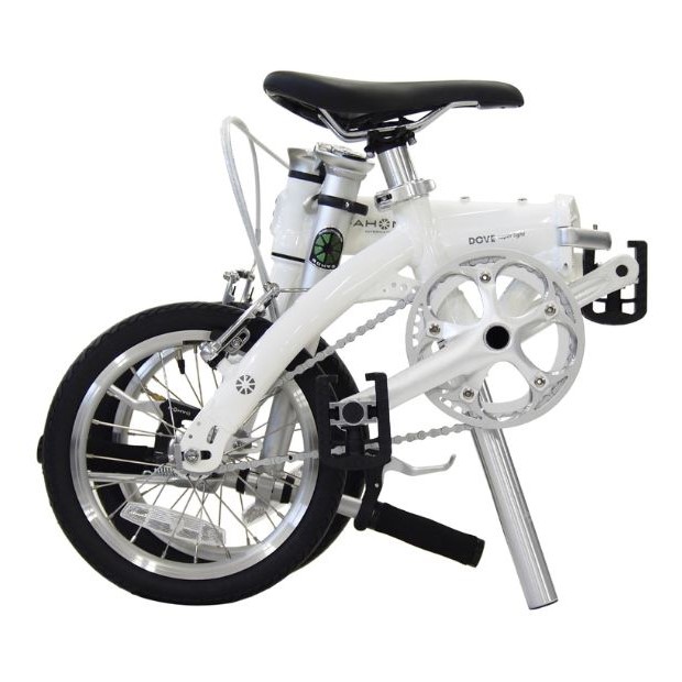 DAHON 折りたたみ自転車 Dove Super Light 14インチ【Pure White（ピュアホワイト）】超軽量 コンパクト シングルギア Vブレーキ　武田産業│ダホン 通勤 通学_イメージ