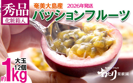 2026年発送【あたり果樹園】奄美パッションフルーツ 秀品 約1kg 果物  フルーツ