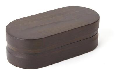 ◇紀州桧弁当箱 タイプ2 DBR ナノコート 弁当包みセット【ミズタマ】