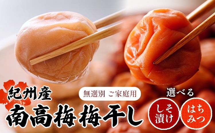 
            【数量限定！3～7営業日出荷】紀州 南高梅 梅干し はちみつ しそ漬け 選べる 内容量 送料無料 メール便 ご家庭用 無選別 《30日以内に発送予定(土日祝日除く)》和歌山県 日高川町 しそ梅 はちみつ梅
          