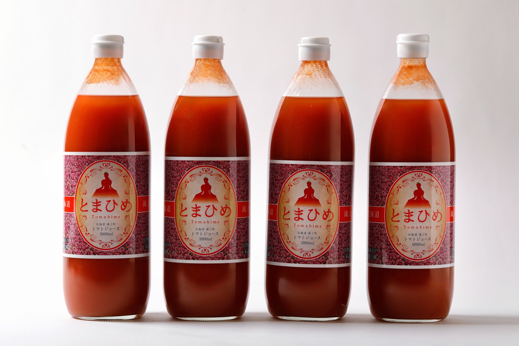 たきのうえ産トマトジュース「とまひめ」1,000ml×４本　年6回(偶数月)定期配送