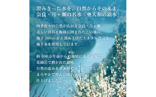 【定期便3ヶ月】奥大和の銘水　500ml×48本（1箱24本入り×2箱）×3ヶ月 G-97 500ml×48本×3回 
