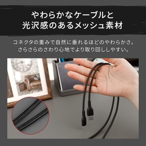 Owltech(オウルテック) 断線に強く柔らかい USB タイプA to Cケーブル 1m ホワイト OWL-CBA4CA10-WH 【 ケーブル 家電 神奈川県 海老名市 】