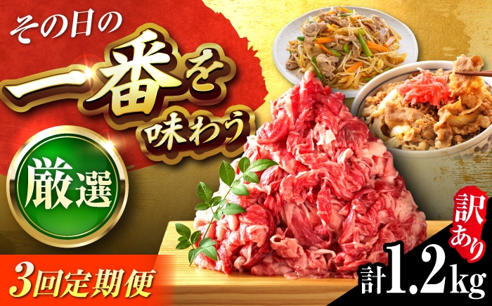 
                  【全3回定期便】【訳あり】博多和牛 切り落とし 1.2kg(600g×2P) 吉富町/株式会社MEAT PLUS [BGAB092] 国産 和牛 ブランド牛 切り落とし 赤身 小分け きりおとし福岡県
                