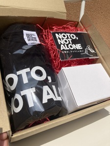 NOTO,NOT_ALONE半袖セット黒 2XL　wa116　半袖