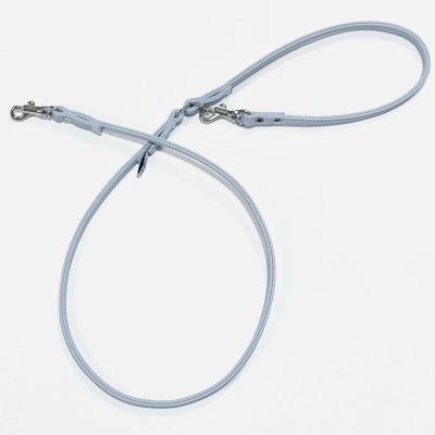 ふるさと納税 八潮市 丸めリード【Mサイズ】サムシングブルー(本革製) kazama premium