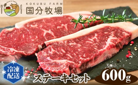 【ステーキ用600g】国分牧場 ステーキセット【 国産牛 国産 牛肉 ステーキ 600g ステーキ 国分牧場 ステーキ 埼玉県産 ステーキ 赤身 ステーキ 東松山 埼玉 】