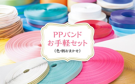 PPバンドお手軽セット（色・柄おまかせ）【 クラフトバンド 手芸 ハンドメイド 手作り 手芸キット バッグ かご 小物 キット 千葉県 茂原市 送料無料 ふるさと納税 】　MBCD001