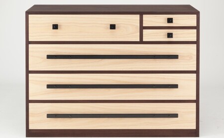 桐チェスト ココナッツ321 こげ茶色 収納 桐チェスト
