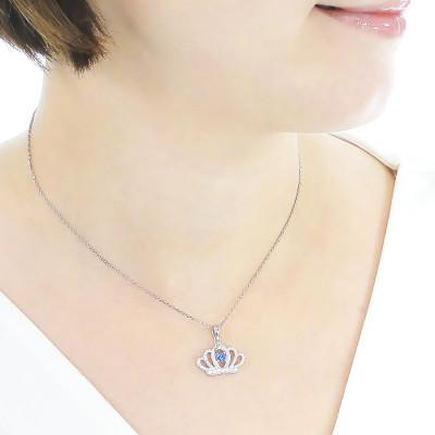 ふるさと納税 韮崎市 ネックレス プラチナ PT900 ダイヤモンド 0.42ct タンザナイト 【f258-pt-ta】 |  | 02