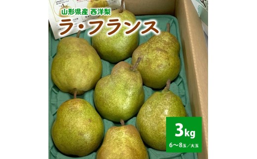 西洋梨（ラ・フランス）３ｋｇ　大玉　ご家庭用　0009-2610