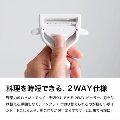 ふるさと納税 関市 <これ一つで皮むき・千切りが可能> ■切替ができるピーラー ◇貝印 (DH8013) |  | 02