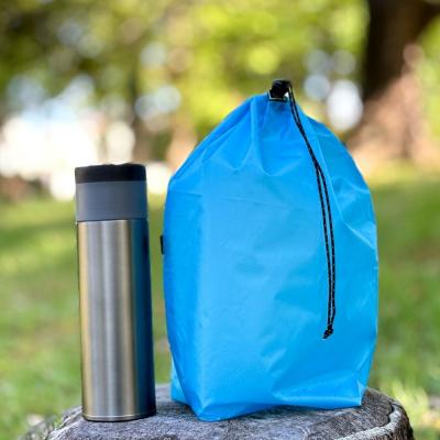 ふるさと納税 名古屋市 【L・5L・水色】 大きめナイロン巾着袋　スタッフバッグ　スタッフサック