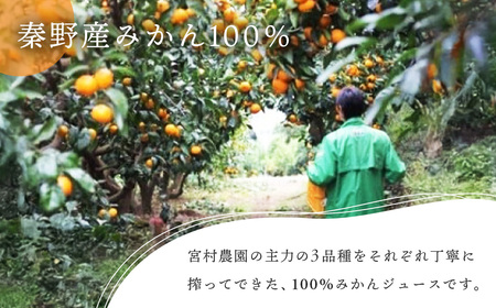 みかんジュース（180ml×6本） ｜果汁100% ストレート みかんジュース 秦野市