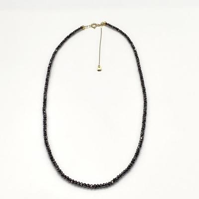 ふるさと納税 甲府市 K18YG ブラックダイヤ【AAA】20ct ブラックダイヤネックレス SG-0006 |  | 01
