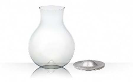 【高岡銅器】Decanter AROWIRL fortwo Silver キッチン用品 雑貨 ワイン 簡単 エアレーショ 遠心力 効果的 お酒 アイテム グッズ  FAD-0960