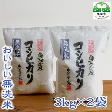 【令和5年産】【無洗米】　お米マイスター厳選　魚沼産コシヒカリ100%　6kg(3kg×2袋)