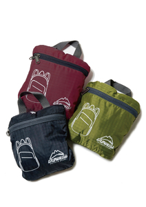 GROWHILL フォルダブルバックパック 14L ワイン ／ 携帯用 折りたたみ 折り畳み キャンプ ジェイクリエイト 軽量 コンパクトサブバック 登山 鞄 アウトドア ギフト 奈良県 田原本町