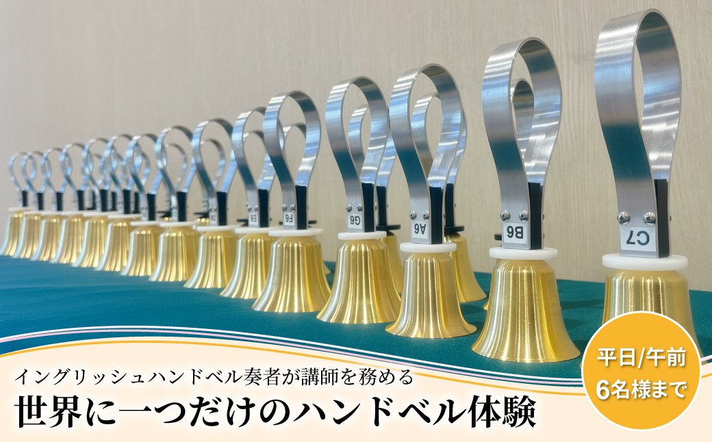 
                  柏市発・世界に1つだけのハンドベル体験（平日・午前・6名様まで） 〈 音楽体験 チケット ふるさと納税 〉
                