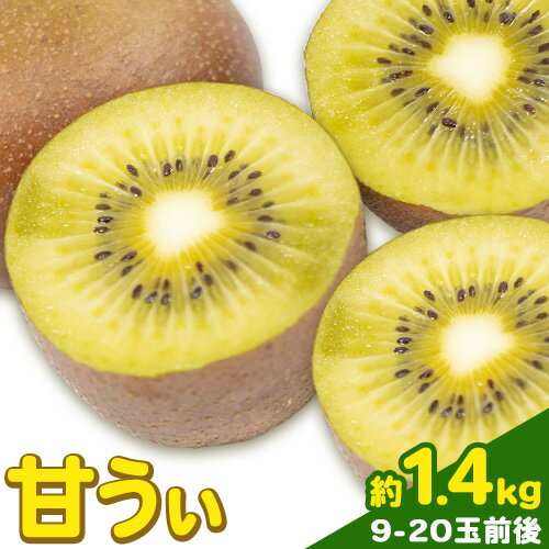【ふるさと納税】甘うぃ 約1.4kg 9-20玉前後《10月中旬-11月末頃出荷》福岡県 鞍手郡 小竹町 キウイフルーツ キウイ 福岡県オリジナル 新品種 甘うぃ 果物 くだもの フルーツ【配送不可地域あり】