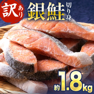 銀鮭 切り身 1.8kg 訳あり 塩鮭 大人気 家計応援【MS04】
