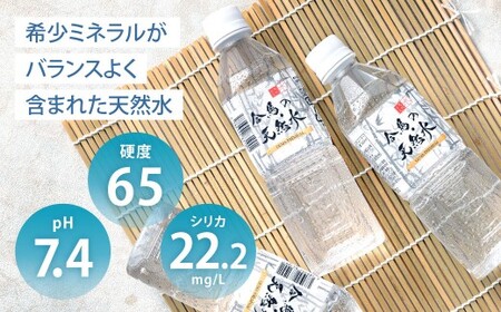 合馬の天然水 500ml 2ケース（24本入り×2箱） 天然水 水 みず ミネラルウォーター 軟水 鉱水 ペットボトル 常温 福岡県 北九州市