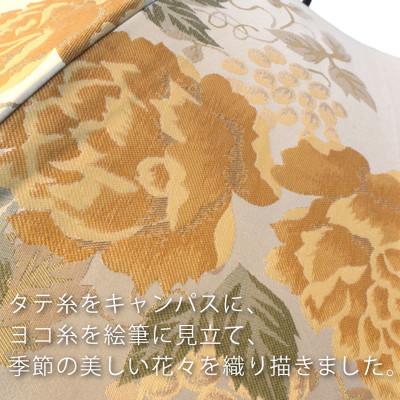 ふるさと納税 都留市 婦人長傘　絵おり(バラとぶどう・ベージュ)槙田商店の傘職人が作る上品な日本製の晴雨兼用婦人傘 |  | 02