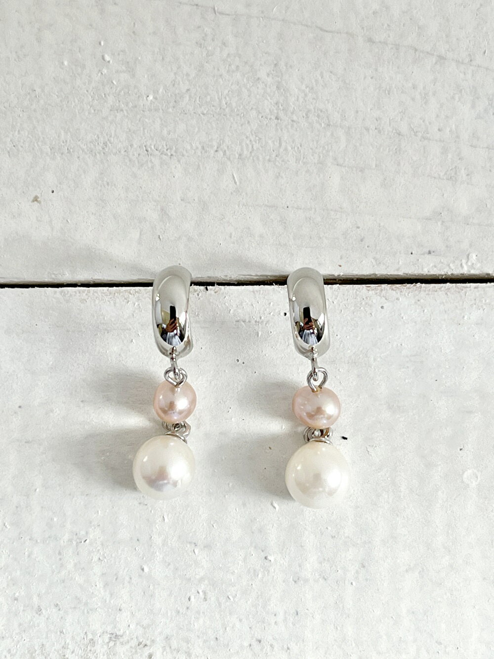 【ふるさと納税】1368　二見結ひ　シルバーピアス（あこや真珠6.0mm、淡水真珠4.0mm）17　シルバー　二見　夫婦岩　あこや真珠　ギフト　プレゼント　普段使い