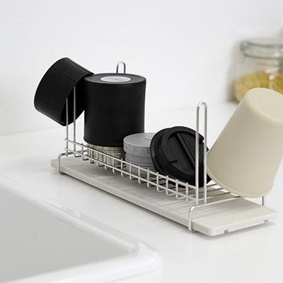 ふるさと納税 三条市  水切りラック(ボトル&グラス) 吸水トレイで水捨て不要【010P129】 |  | 01