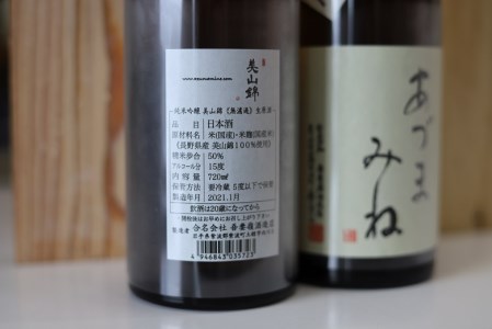 日本酒 あづまみね 四合瓶セット (BA002-1) 無濾過生原酒