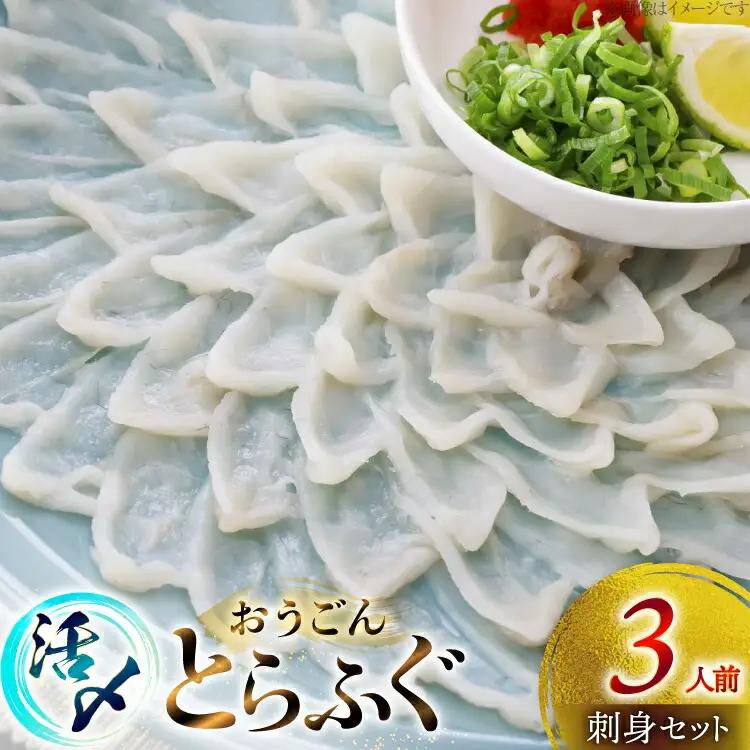 ふぐ 刺身 セット 活〆 おうごんとらふぐ 刺身セット 3人前 [松永水産 長崎県 平戸市 hr42bvj550039] ふぐ刺し とらふぐ フグ 河豚 てっさ 魚介 さかな お刺身 刺身用 さしみ 冷凍 湯引き 海鮮 切り身